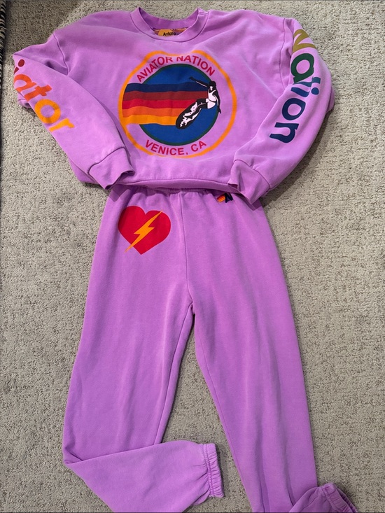 Aviator Nation Tops - Aviator Nation Lavender Crewneck & sweats